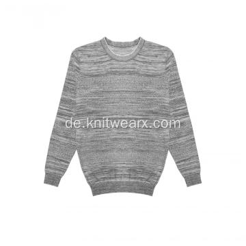 Herren Strickpullover Charcoal AB Yarn Crewneck Pullover